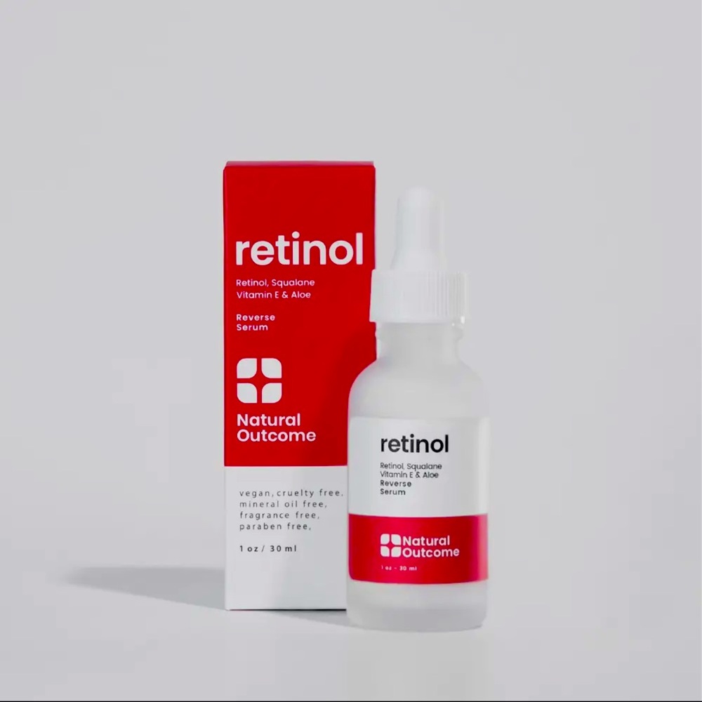Natural Outcome Skincare - Retinol Facial Serum- Retinol Reverse Face Serum